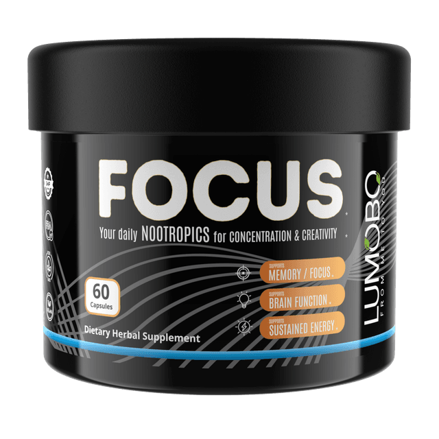Lumobo FOCUS supplement, 60 vegan capsules